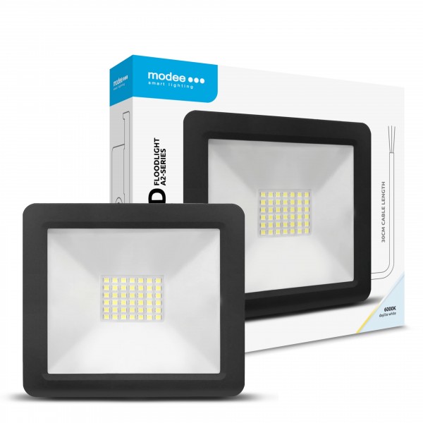  30W LED prožekt. 6000K 2700Lm IP65 SMD juod