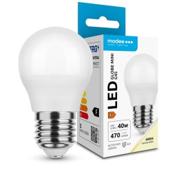 LED lempa E27 4.9W 4000K G45 470Lm 5metai