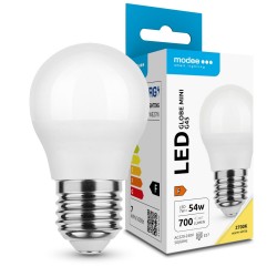 LED lempa E27 7W 2700K G45 700Lm 5metai