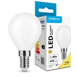 LED lempa E14 4W 2700K G45 430Lm Filam mat 5metai