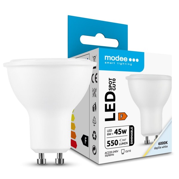 LED lempa Gu10 6W 6000K 550Lm dimer 5metai LED lempa Gu10 6W 6000K 550Lm dimer 5metai