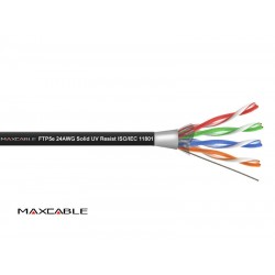 UTP 5E UV kab.CU ekran. juodas Maxcable lauko sąl
