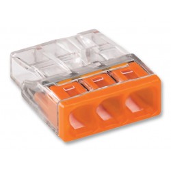 Jungtis Wago  3x0.5-2.5mm² oranžinė 2273-203/100