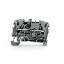 Dviejų jungčių gnybtas 2.5mm pilkas