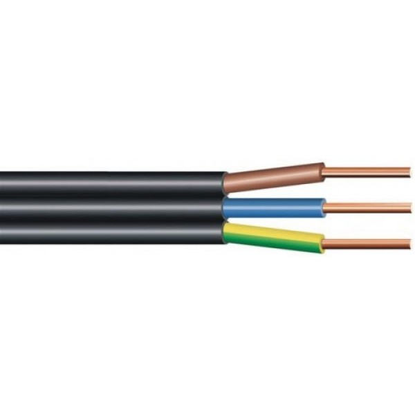  3x  1.5 CYKY-L kabelis 450- 750V juodas