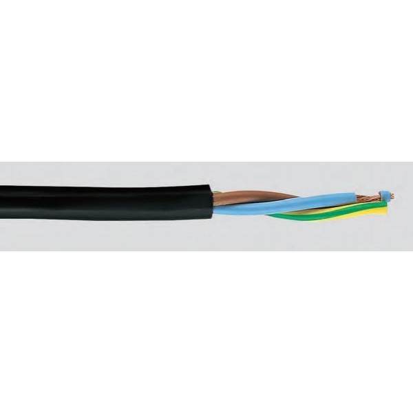  3x  0.5 OMY/H03VV-F kabelis juodas