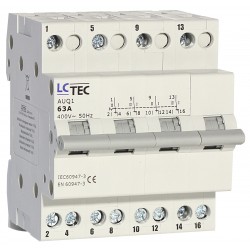 Kirtiklis permt.-0-II  63A 4P BX9G DIN LCTECH