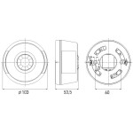 Daviklis judesio PIRx3 SENSOR 68 v/t baltas