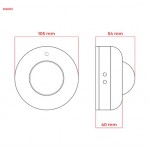 Judesio dav PIR 360° v/t 6m 1200W IP20 Ibalt