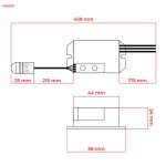 Judesio dav PIR 100° p/t išneš 8m 800W IP20 Ibalt