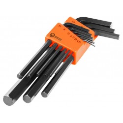 Šešiakampių L-formos raktų rinkinys 9vnt.,1.5-10mm