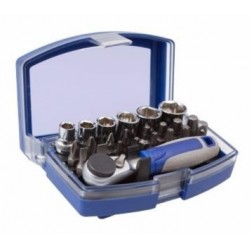 Galvučių 6-13mm ir priedų rinkinys 23vnt