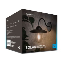 LED SOLAR šviest. Filam 2700K 20x18x23,5cm  IP44
