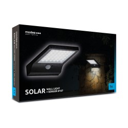 LED SOLAR šv-prož 6000K 300lm 3x18x10,8 IP44 PIR