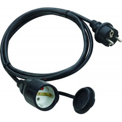 Ilgiklis 1v 30m guma H07RN-F 3x1,5 s/ž IP44 juod