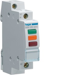 SVN129 Led Raud/žal/oranž Hager 230VAC
