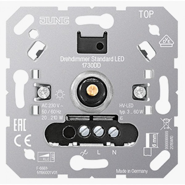 1730DD LED šv. Reguliatorius 3-60W be apdail
