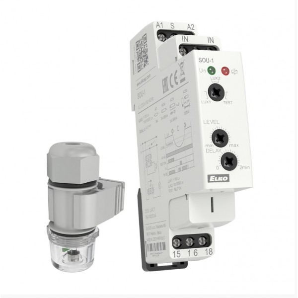 SOU-1 sutemų relė, 230V su davikliu