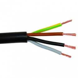  4x  1.0 OWY/H05VV-F kabelis juodas (100m)