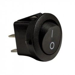 Jungiklis klavišinis apvalus 10A juodas