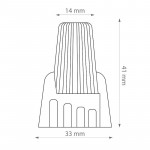 Susukimai laidams 2-13mm² mėlyni (10vnt/pak)
