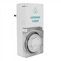 Mechaninis programuojamas laikmatis Schuko IP44 24