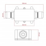 Jungtis-dėžutė IP68 5-12mm2  24A 450V 138x43x35