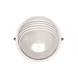 Šviestuvas  60W E27 1307 IP54, baltas, apvalus IEK