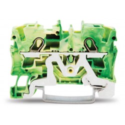 Dviejų jungčių gnybtas 4.0mm žal./gelt  2004-1207