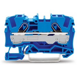 Dviejų jungčių gnybtas 6.0mm mėlynas 2006-1204