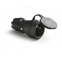 Lizdas 2167 gumuotas su įžem.juodas IP54 Famatel