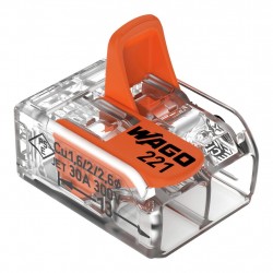 Jungtis Wago .2x0.5-6mm² universali 41A 221-612/50