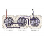 Perjungiklis IPK6 10-201-01 kryžm.  L E/B PROFI