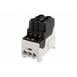 DBR 100A 2x25/6x10 sujungimo kaladėlė, juoda