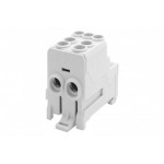 DBR 100A 2x25/6x10 sujungimo kaladėlė, pilka