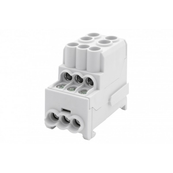 DBR 100A 2x25/6x10 sujungimo kaladėlė, pilka