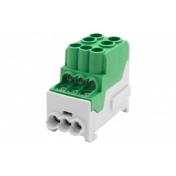 DBR 100A 2x25/6x10 sujungimo kaladėlė, žalia