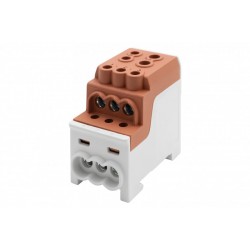 DBR 200A 1x70, 1x35/6x16 sujungimo kaladėlė, ruda