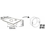 LED šviestuvas 1.5W JACK PIR CCT 75lm su dav, j