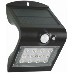 LED šviestuvas FOX SOLAR PIR 12LED B NW 44/220lm