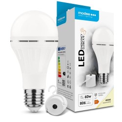 LED lempa E27 avarinė 3val A78 7,5W 806lm 4000K