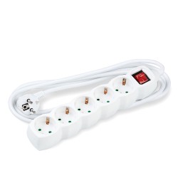 Ilgiklis 5v 1.5m s/ž s/j baltas Technik