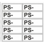 Ženklai 'AS-' ,'PS-', 'JS-'  30*90