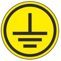 Ženklas 'Įžeminta' 25x25mm 20vnt (lipdukai)