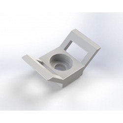 PMP 30x15 laikiklis prisukamas baltas nail.10vnt