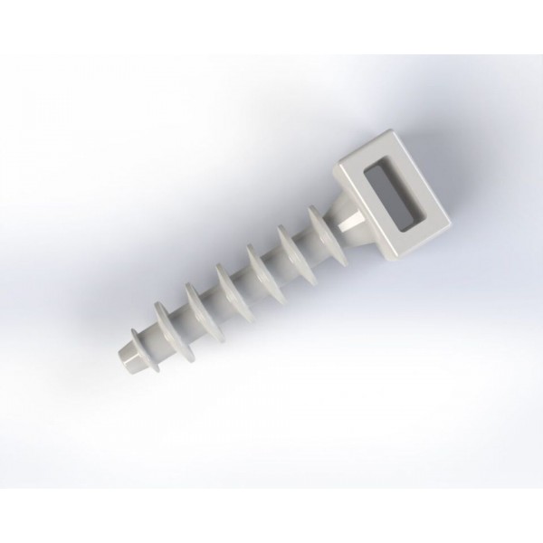 D6x34 Kalamas laikiklis baltas nail.8mm/100vnt