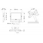  10W LED prožekt. BVP008 4000K/900lm IP65 j. Pila