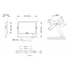  20W LED prožekt. BVP008 4000K/1900lm IP65 j. Pila
