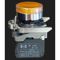 FP LED PCPI geltonas 1NO IP40 24V jungiklis