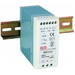 MDR-40-24 maitinimo šaltinis 24V DC 1.70A 40W DIN